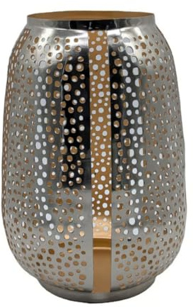 Lambert Windlicht Alva Nickel Gold (31cm)