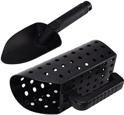 Zerodis Metal Detecting Shovel, ABS Plastic Sand Scoop with Sieve, Lightweight Digging Tool for Adults and Kids, Treasure Equipment for Beach and Underwater