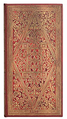 Paperblanks Delgado 12 Monate 2023 Spur Gold | Horizontal | Delgado (95 × 180 mm)