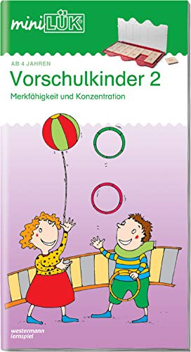 miniLÜK: Kindergarten/Vorschule Vorschulkinder 2: Merkfähigkeit und Konzentration. Kindergarten/Vorschule (miniLÜK-Übungshefte: Kindergarten)