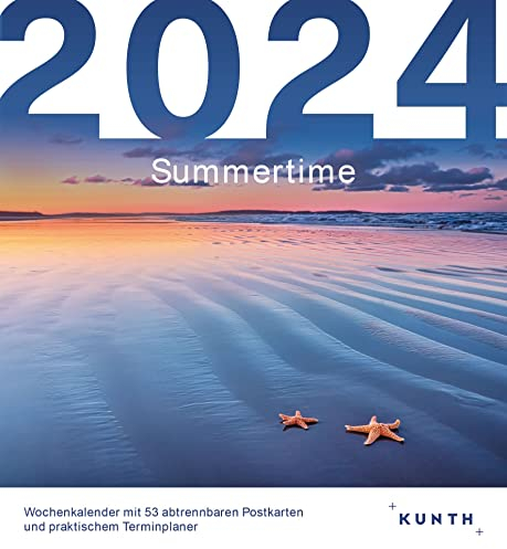 Summertime - KUNTH Postkartenkalender 2024: Hochwertiger Tischkalender mit 53 traumhaften Postkarten (auch zum Aufhängen) (KUNTH Postkartenkalender 52 Wochen)