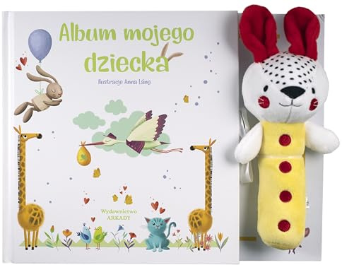 Album mojego dziecka z grzechotką