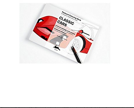 Classical Cars: Postcard Colouring Book / Postkarten - Malbuch