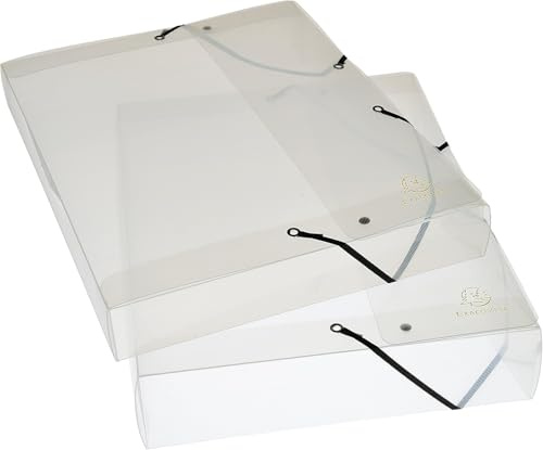 Exacompta Archivbox PP Crystal A4 Rücken 2,5 cm kristall