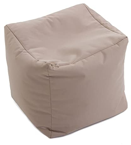 Jumbo Bag 30160 – 65 Fußablage Cube Polyester Beige 40 x 40 x 40 cm