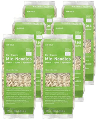 Alb Gold AG Dinkel Mie Noodles Bio-Organic, 6er Pack (6 x 250 g)