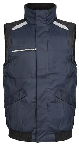 TuffStuff - Pro Work Bodywarmer - Large - Navy Body Warmer - Windproof Bodywarmer Jacket - Mens Work Coat - Site Workwear - Bodywarmers for Men