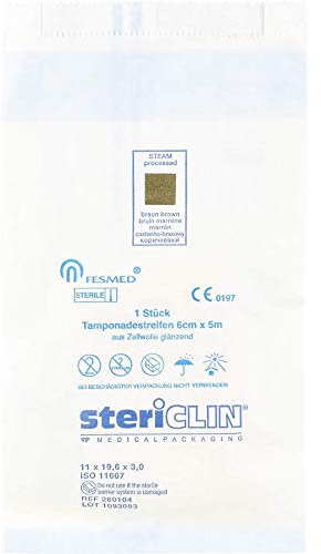 TAMPONADESTREIFEN steril 6 cmx5 m 2X1 St