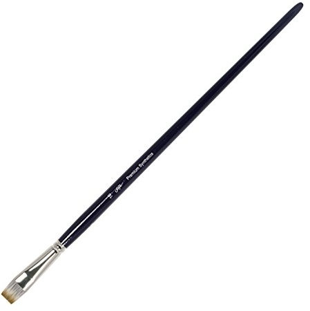 KREUL 202916 - Solo Goya Künstlerpinsel Premium Synthetics, für professionelle Malerei mit Ölfarben, Haarbesatz mit hoher Elastizität und Formbeständigkeit, flach, Größe 16