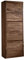 MASSIVMOEBEL24.DE Toronto Dielenschrank 70x200x37 Sheesham/Palisander, Farbe:Dunkelbraun gebeizt, Größe:70x37x200 cm (BxTxH)