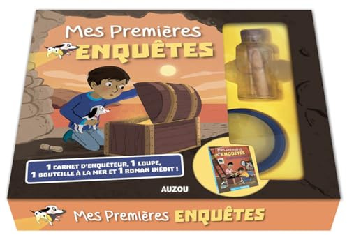Coffret - Mes premières enquêtes - Le trésor de la femme pirate: Coffret avec 1 carnet d'enquêteur, 1 loupe, 1 bouteille à la mer et 1 roman inédit !