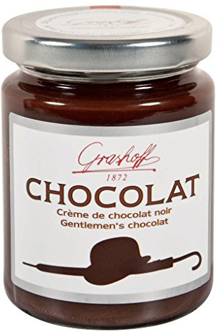 Grashoff Chocolat Noir Gentleman´s Chocolat | Edle Schokoladencreme | Frühstücksaufstrich | 30 % Kakaoanteil | 250 g