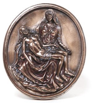 13,3 cm Michelangelo La Pietà Gedenktafel mit Ständer Statue Figur