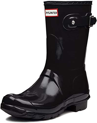 Hunter Black Original Gloss Short Welly Boots (6)