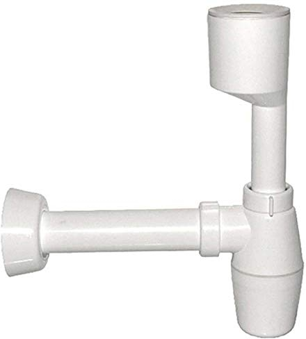 Bonomi Sifone a Bottiglia per orinatoio Bianco 40x230mm, Multicolore, Standard