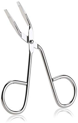 NUOLUX Ciseaux en acier inoxydable en forme de sourcil pince Clip (argent)