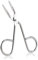 NUOLUX Ciseaux en acier inoxydable en forme de sourcil pince Clip (argent)