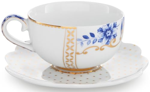 Pip Studio Royal White Espressotasse mit Untertasse 2tlg.