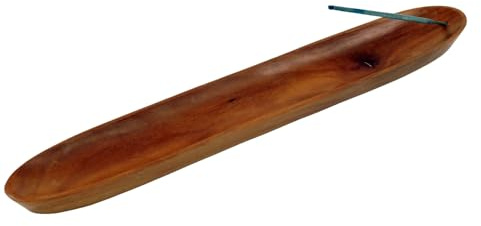 Räucherstäbchenhalter aus Indonesien, handgefertigt, Holz, massiv, hell | Für Räucherstäbchen mit Bambusstick, individuelles Design, natürliche Maserung, handwerkliche Qualität, einzigartig.