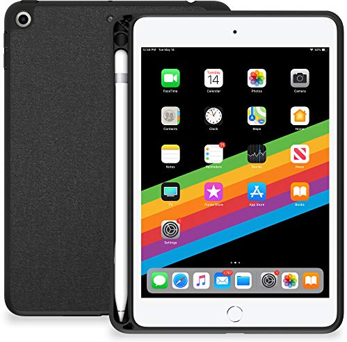 KHOMO Schutzhülle für iPad Mini 5, mit Stifthalter, Anthrazit