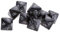 Tenlacum 10 x 8-seitige D8-Würfel, polyedrisch, für Dungeons and Dragons, Rollenspiele, Würfel, Geschenk, schwarz