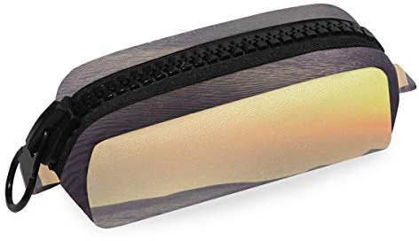 Montoj Große Kapazität Federmäppchen Boundless Desert Sunset Twilight Make-up-Pinsel Organizer Tasche Segeltuch Tasche