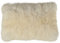 Lammfell Kissenbezug Fell Kissen Creme Weiss 40 x 60 cm aus schwedischem echtes Lammfell Schaffell Kissen