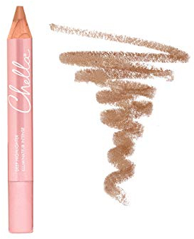 Chella Highlighter Pencil, Deep - Vegan, Cruelty Free, Paraben Free, Gluten Free - Use as a Highlighter, Concealer and Under Eye Liner