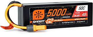14.8V 5000mAh 4S 50C Smart G2 Hardcase LiPo Battery: IC5