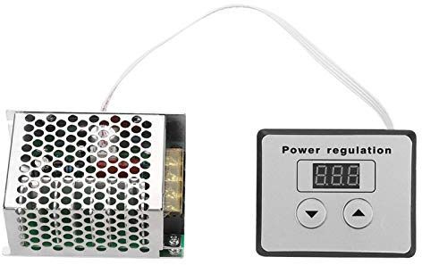 Regolatore di Tensione Digitale Scr 4000W, Termostato Dimmer Wo-Way di Grande Potenza, Completo per Scaldabagni, Dimmer Luce su Lampade AC 220V