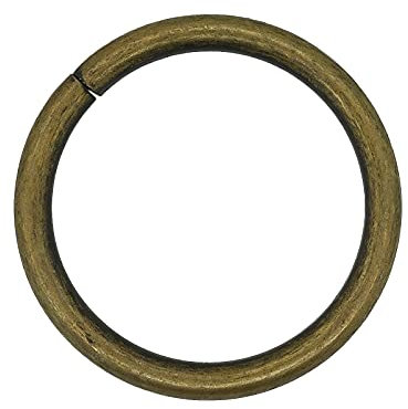 maDDma 10 stabile Metallringe Rundringe O-Ringe Gurt-Ringe, Größen-/Farbwahl