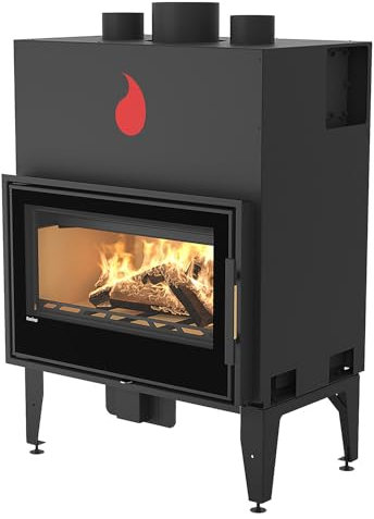 HS Flamingo HSF45-003 X15 Kamineinsatz Stahl Schwarz Manual/A