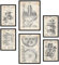 Nacnic Set von 6 Plakaten mit Maschinen Patenten. Plakate mit Retro-Patentabbildungen. Inneneinrichtung im Vintage-Stil. Grösse A4 und A3. Mit Rahmen.