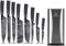 Küchenkompane – Edelstahl Messerset Kuro mit Edelstahl Messerblock | 8-teiliges Küchenmesser Set | rostfrei & scharf | Designed in Germany