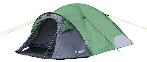 Regatta Zelt Campingzelt 4-Personen-Iglu-Zelt Kivu V3 4 Person Tent, Farbe:Grün, Artikel:-U9Q Greener Pastures/Ebony