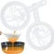 Colander Plastic Sieve 2 Pcs Fine Mesh Sieve with Muslin Cloths for Cooking, Cheese Cloths for Straining, Coffee, Tea, Juice, Milk, Honey, Fried Food Etc (100Mesh,200Mesh)