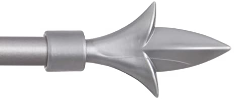 Endstücke für Stilgarnitur 2er Pack aus Kunststoff (Silber/Lilie) vers. Farben, Ø16mm, Dekoration modernes Design für Vorhangstange