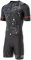 S Sikma Herren Radsportanzug Gel Gepolstert Einteiler Trisuit Bike Top Kurz Sublimiertes Design, schwarz/weiß, M