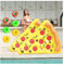 Matelas Piscine, Pizza Bouee Piscine Adulte, avec 3/6 Porte-Gobelets Gonflables Hamac Flottant Piscine pour des Enfants Et des Adultes,2PCS