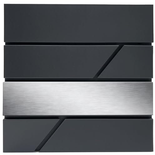 Mittlere Schild für den Briefkasten Julia, Farbe Silber