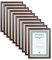 IDEAL TREND 2er 3er 5er 10er Pack Dokument Bilderrahmen 21x29,7 DIN A4 Urkunde Foto Rahmen: Farbe: 10er Pack Mahagoni