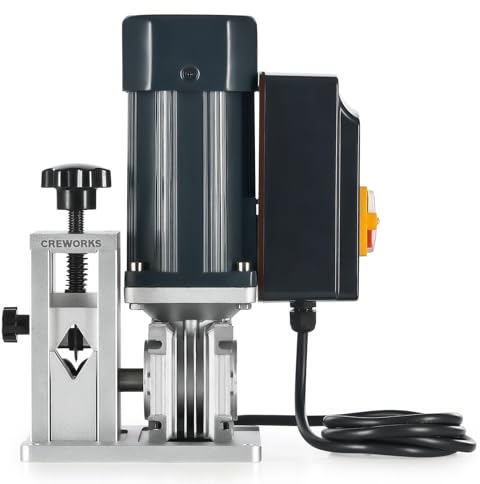CREWORKS Máquina de Pelacable Electrica 180W 1,5mm-23mm Maquina de Pelar Cables Automática con con Orificio de Alimentación Ajustable para Reciclaje de Cobre