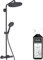 Colonne de douche thermostatique HANSGROHE Croma Select S 280 EcoSmart noir mat + nettoyant Briochin