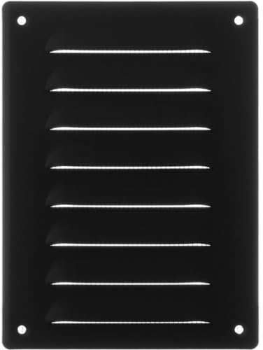 140x190mm Lüftungsgitter - Anthrazit Abluftgitter mit Insektenschutz Abluft Zuluft Metall Gitter