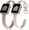 JR.DM 2 Stück Silikon Armband Kompatibel mit Apple Watch Armband 40mm 41mm 44mm 45mm 46mm 38mm 42mm Damen, Romantisches Weinranken Design Uhrenarmband für iWatch Serie Ultra 10 9 8 7 SE 6 5 4 3 2 1