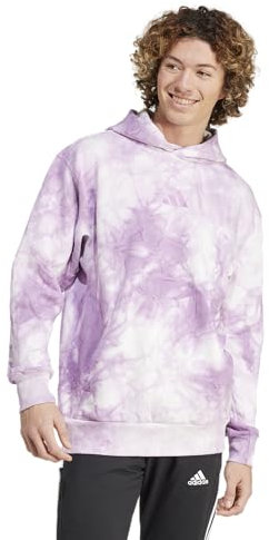 Adidas Felpa con Cappuccio da Uomo all Szn in Pile (Confezione da 1), Viola Preamato, M Tall