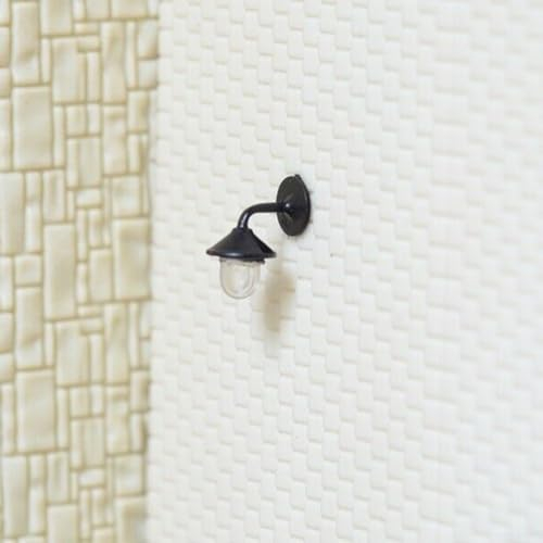 Oniissy 10 Stück LED Wandleuchten, Modelleisenbahn 1:87 Lampen Geeignet für Modelleisenbahn H0, für Wandleuchten Geringer Stromverbrauch, Außenleuchte Modellbau Kit