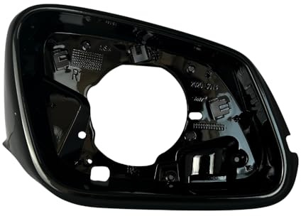 Spieg Außenspiegelrahmen Rechts für BMW F20 F21 F22 F23 F30 F31 F32 F33 F34 F36 F87 Schwarz Glänzend (Beifahrerseite)