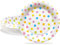 BFB Platos de fiesta 24 piezas Lunares Multicolor para fiestas Platos de papel 23cm Vajillas desechables