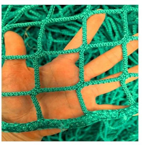 VXHCS Seilnetz Sicherheitsnetz, Kletterndes Frachtnetz Knotenloses Seilnetz, 4cm/4mm Spielplatz-Sicherheitsnetz, Terrassenzaun-Schutznetz, Fallschutz-Seilnetz(5x8m)